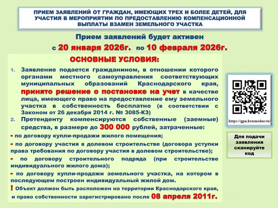 Обеспечение жилыми помещениями взамен предоставления земельных участков в собственность