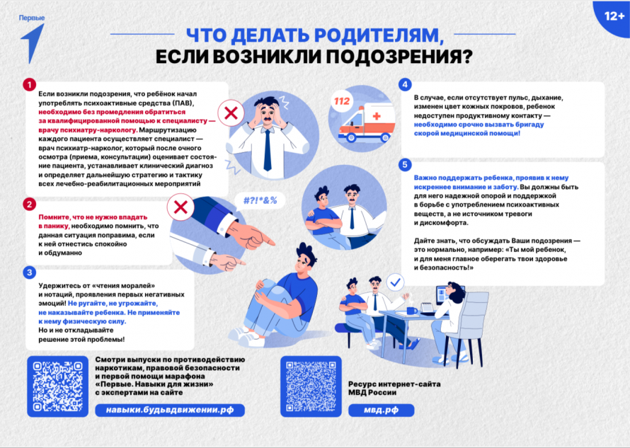 Что делать родителям, если возникли подозрения?