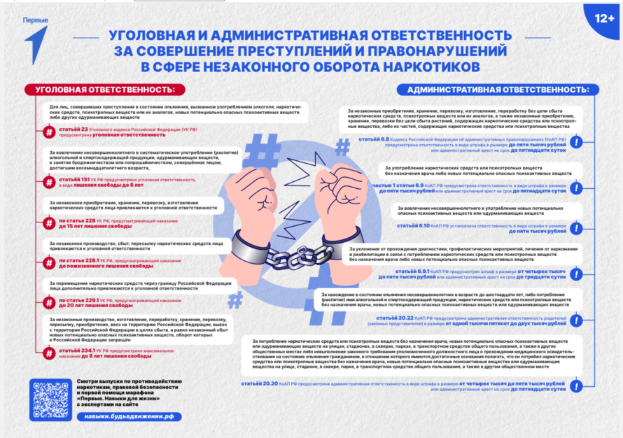 Уголовная и административная ответственность за совершение преступлений и правонарушений в сфере незаконного оборота наркотиков